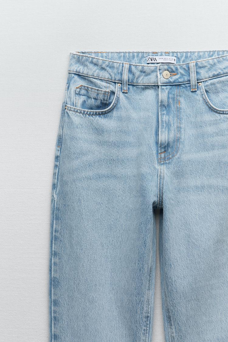 Z1975 HIGH RISE STRAIGHT JEANS Light blue ZARA United Kingdom